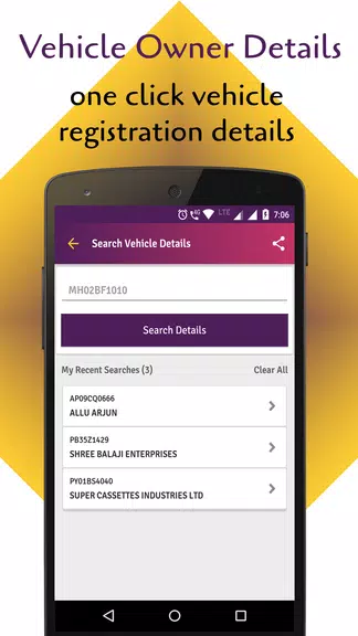 RTO Vehicle Info App & Challan Screenshot1