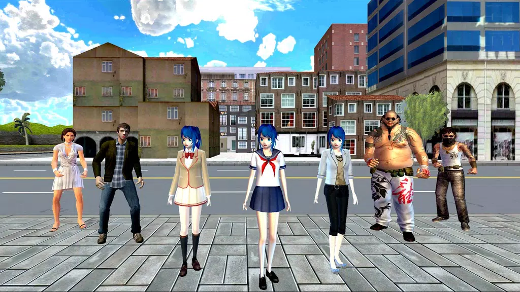 School Girl Fight Gangster Screenshot4