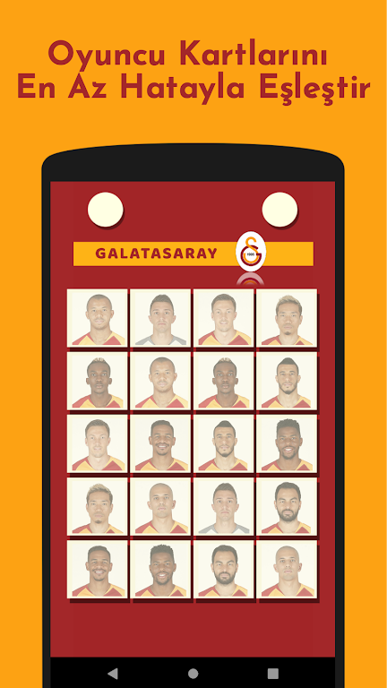 Galatasaray Futbolcu Kart Eşleştirme Oyunu Screenshot3