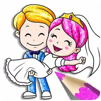 Bride and Groom Coloring book APK