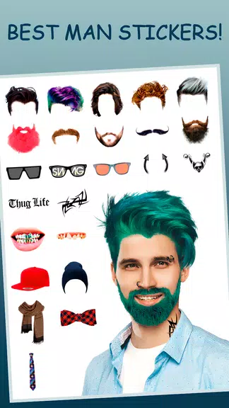 Boy Makeup App: Man Hairstyle Screenshot1