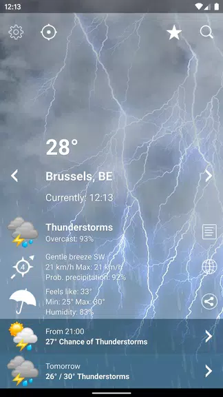 Weather Belgium XL PRO Screenshot2