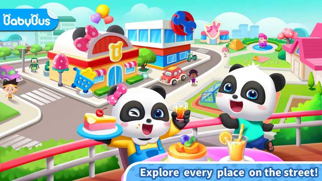 Little Panda's Town: Street Screenshot1