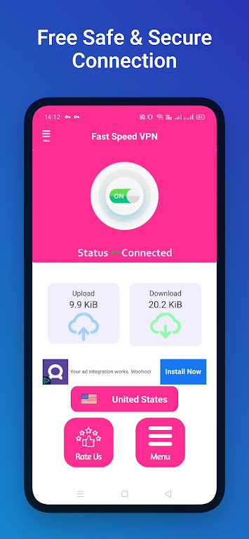 Fast Speed VPN - Safe & Secure Screenshot2