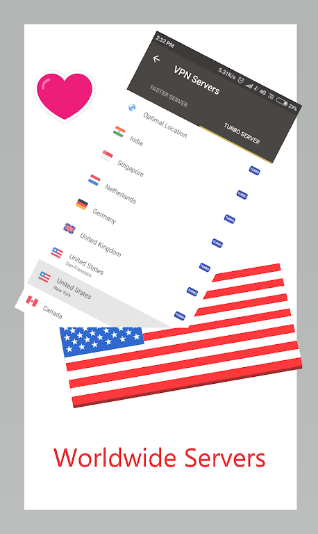 USA VPN - Free Unblock Proxy Screenshot3