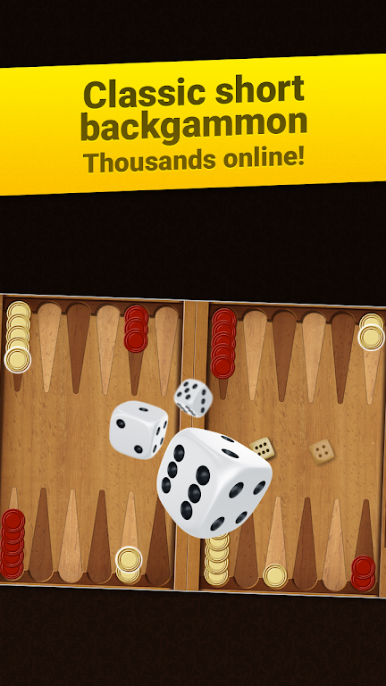 Backgammon Short Arena: Play online backgammon! Screenshot1