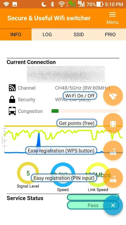 Secure Wifi switcher (Wi-Fi Security /Prepaid VPN) Screenshot2