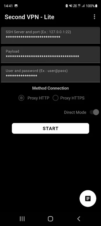 Second VPN - Lite Screenshot1