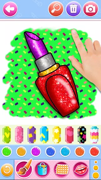 Glitter lips coloring game Screenshot4