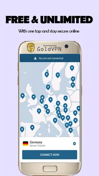 GoldVPN - unlimited worldwide Screenshot2