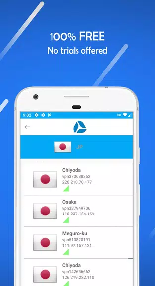 Blue VPN - A Fast , Unlimited & Free VPN Screenshot4