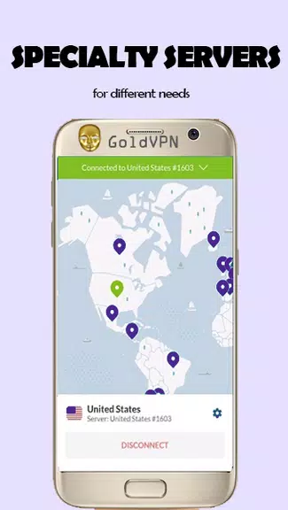 GoldVPN - unlimited worldwide Screenshot3