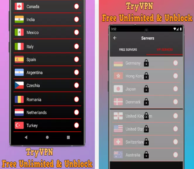 TryVPN - Free Unlimited & Unbl Screenshot4