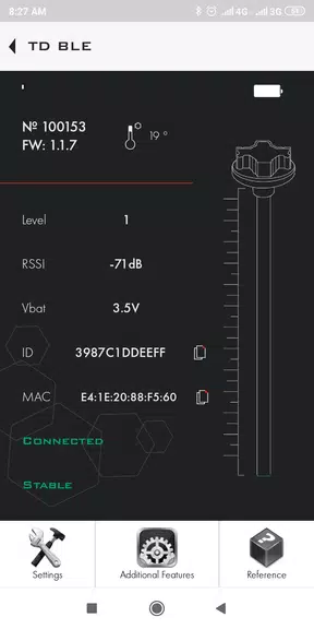 Escort sensors config app Screenshot4