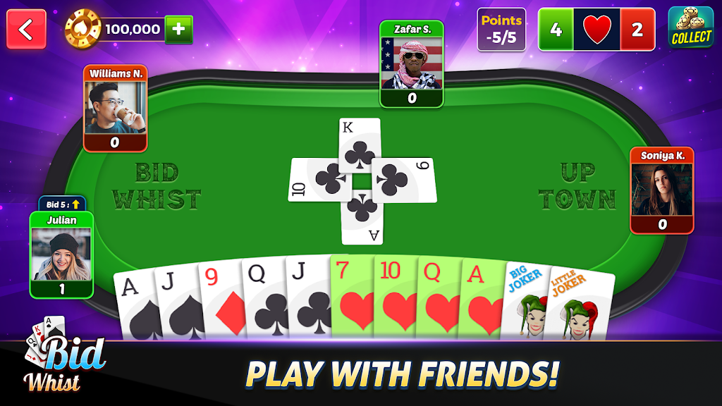 Bid Whist Classic Spades Games Screenshot4