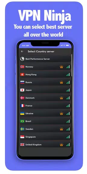 VPN Ninja - Turbo fast VPN, Secure VPN & Free VPN Screenshot3