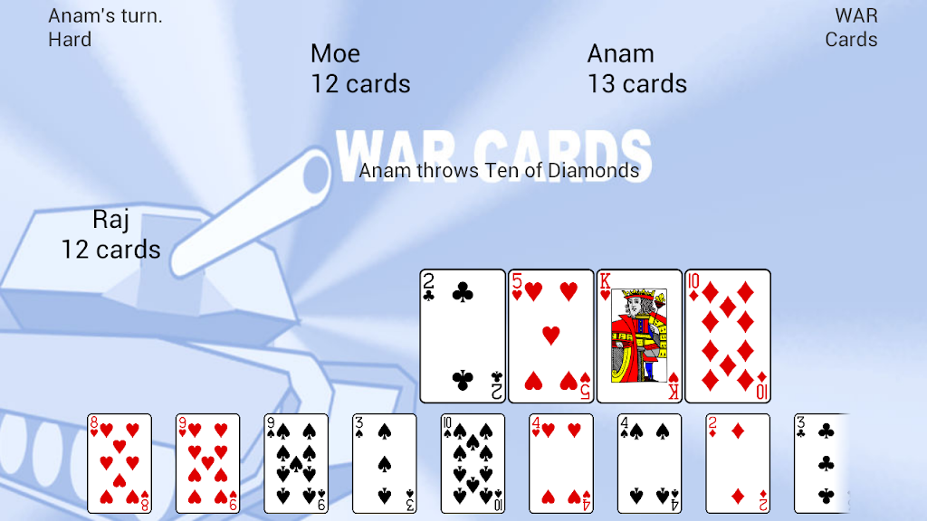 WAR Cards Screenshot1