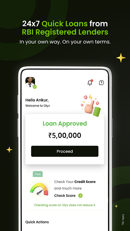 Olyv Personal Loan Screenshot1