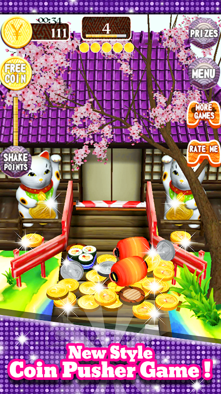 Coin Japan Pusher Fever Mania Screenshot1