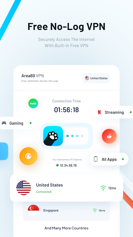 Pawxy – Fast VPN & Web Browser Mod Screenshot2