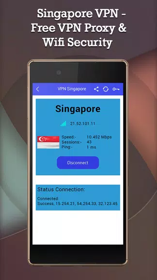 Singapore VPN - Free VPN Proxy & Wifi Security Screenshot4