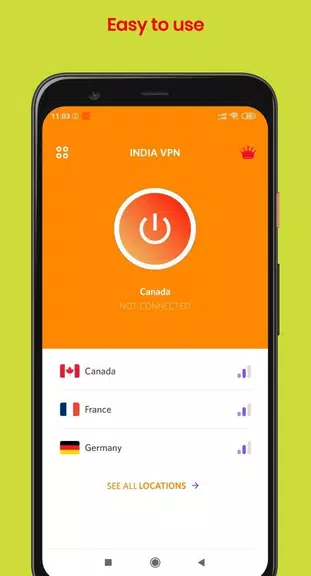 VPN INDIA - Free VPN Super unlimited proxy Hotspot Screenshot4