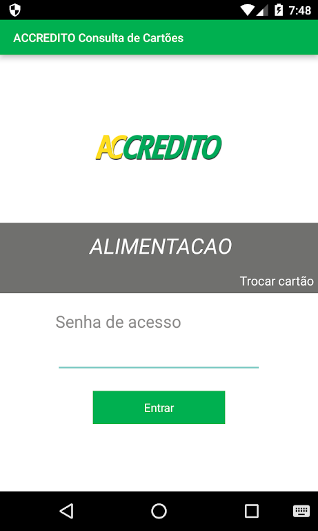 ACCREDITO Consulta de Cartões Screenshot1