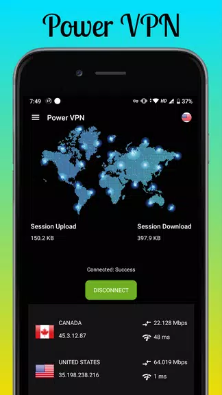 Power VPN - Free High Speed, Safe & Secure VPN Screenshot1