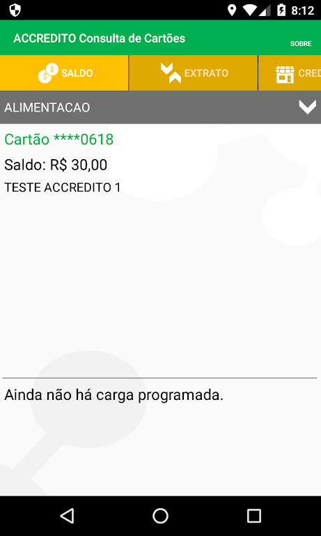 ACCREDITO Consulta de Cartões Screenshot2