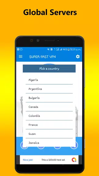 Super Fast Free Vpn: Turbo Vpn Proxy Master Screenshot2