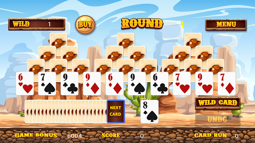 Wild West Tri Peaks Solitaire Screenshot2