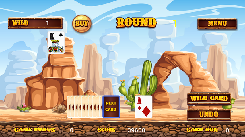 Wild West Tri Peaks Solitaire Screenshot3