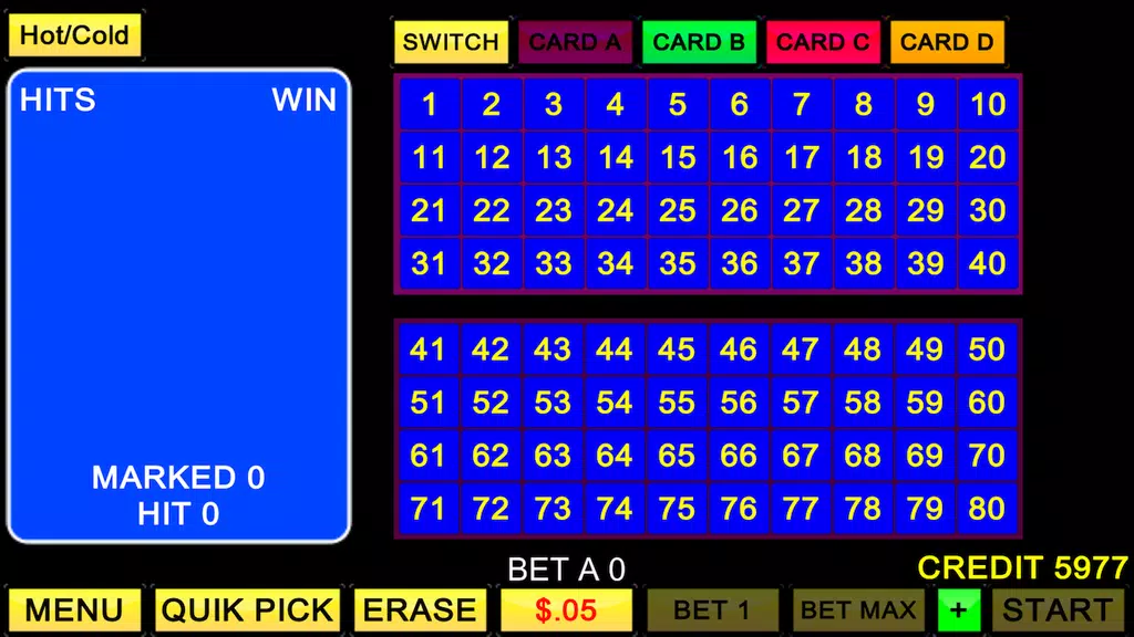 Keno 4 Card - Multi Keno Screenshot3