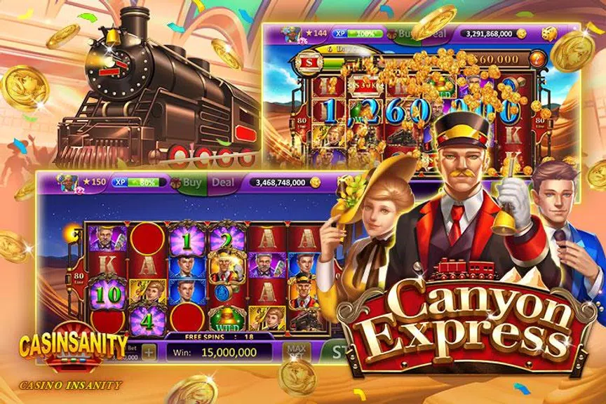 Casinsanity Slots – Free Casino Pop Games Screenshot1