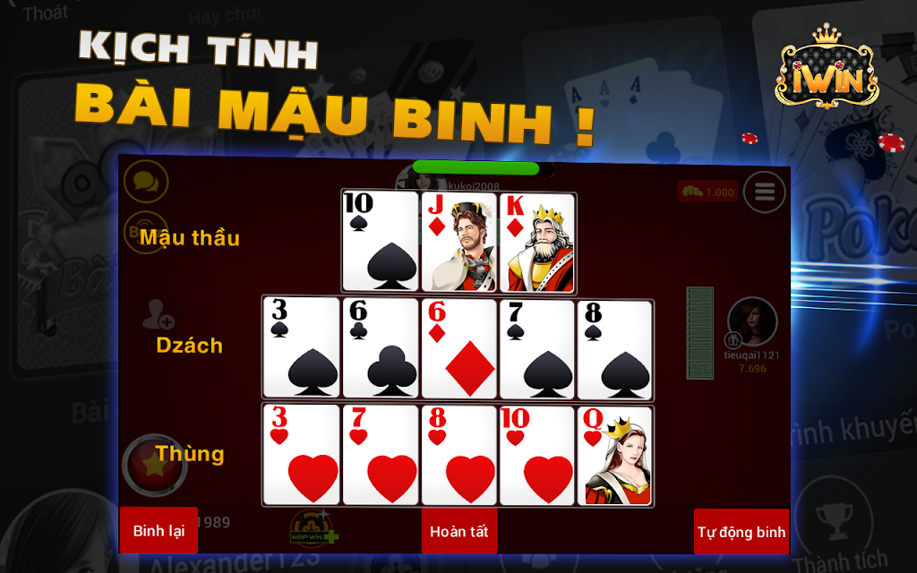 iWin Online - Game bai Screenshot1