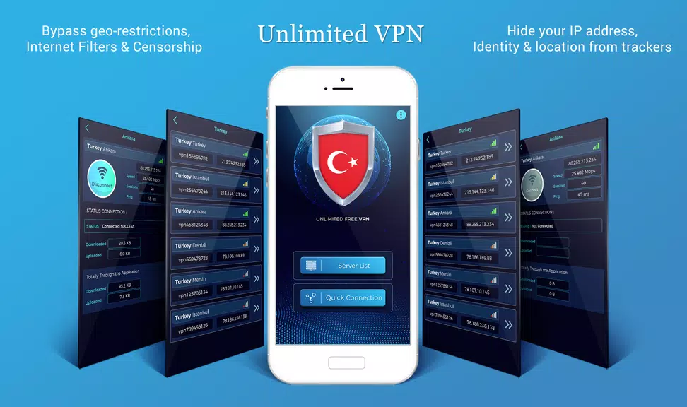 Turkey VPN Free - Easy Secure Fast VPN Screenshot1