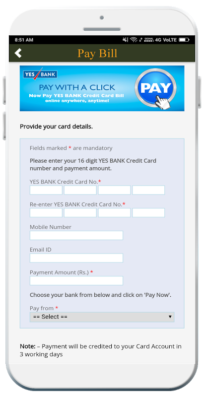 Credit Card Bill Payment Screenshot3