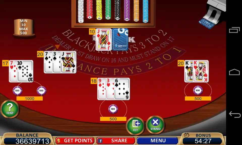 Blackjack 21+ Casino Card Game Screenshot3