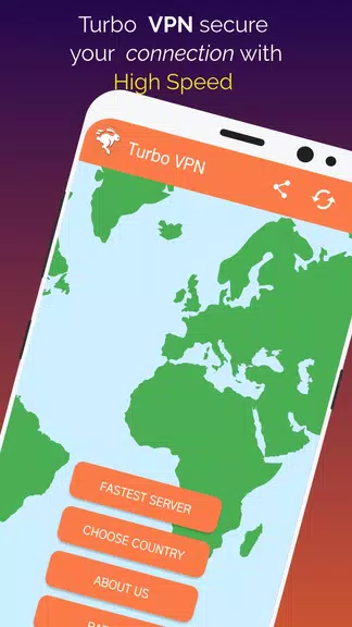 Turbo Fast VPN - Free Unlimited VPN Screenshot1