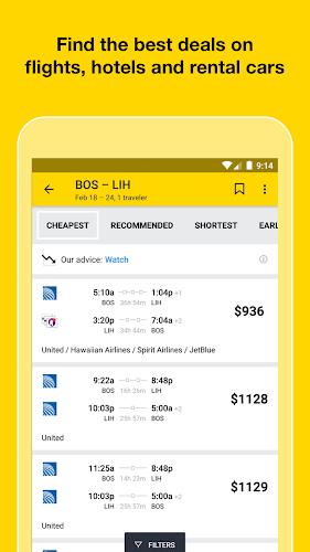 Cheapflights: Flights & Hotels Screenshot1
