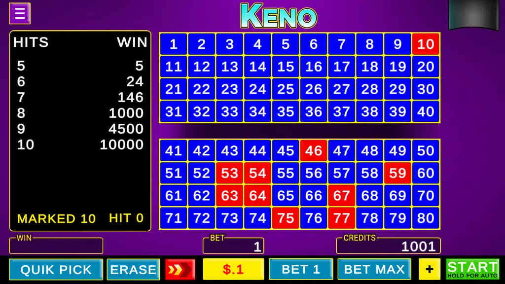 Keno - Las Vegas Games Offline Screenshot3