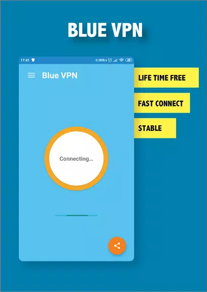 Blue VPN - Fast Free Secure un Screenshot3