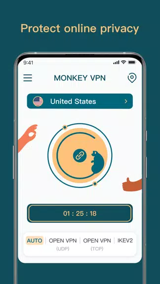 Monkey VPN - Fast & Secure Screenshot3