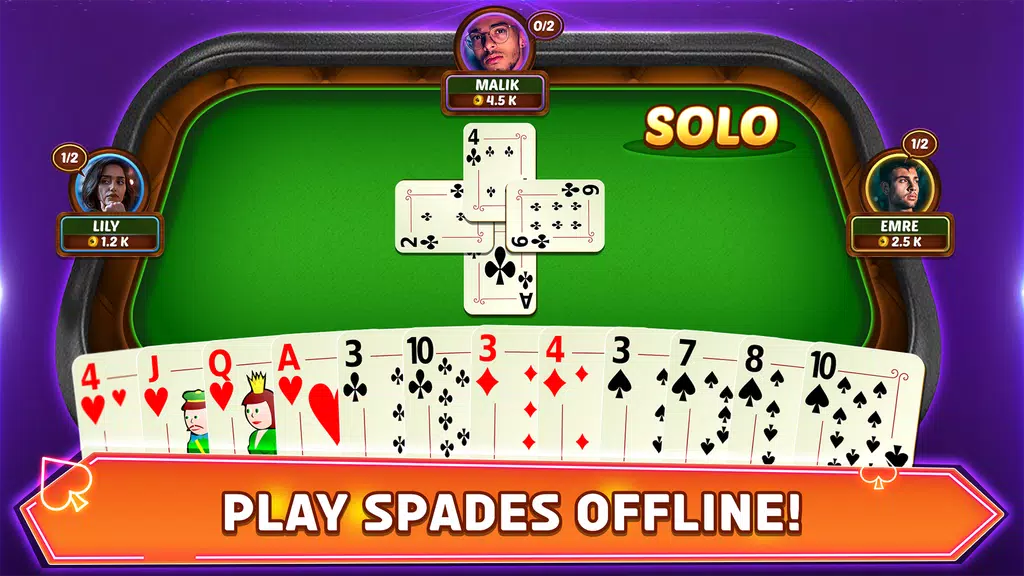 Spades - Offline Screenshot1