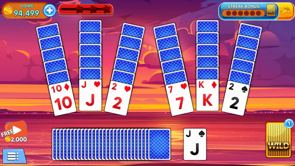 Solitaire Tripeaks World Screenshot2