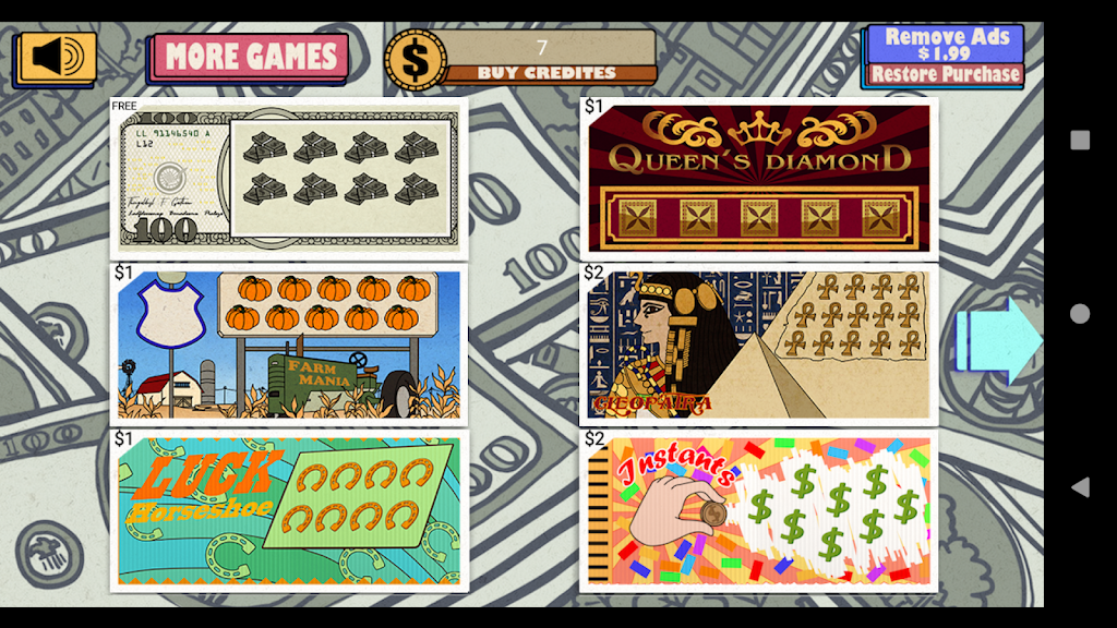 Lucky Lottery 777 Scratch Screenshot1