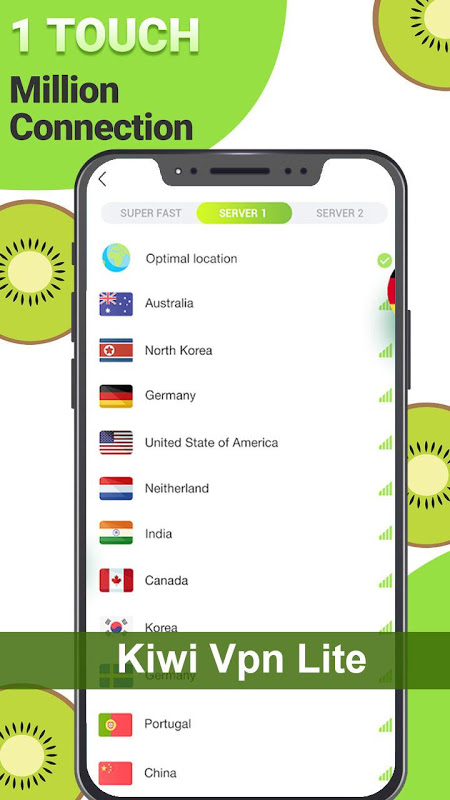 Kiwi VPN Lite - VPN connection proxy changer app Screenshot2