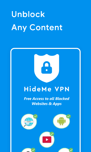 HideMe VPN: Free Unlimited VPN Proxy Connection Screenshot1