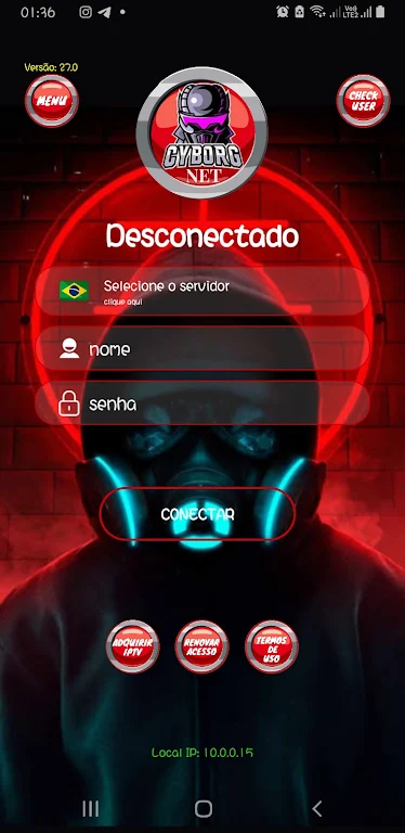 CYBORG NET VPN Screenshot1