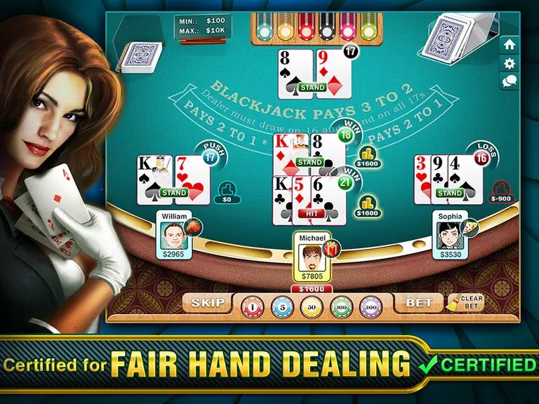 BlackJack Multiplayer Vegas! Screenshot4